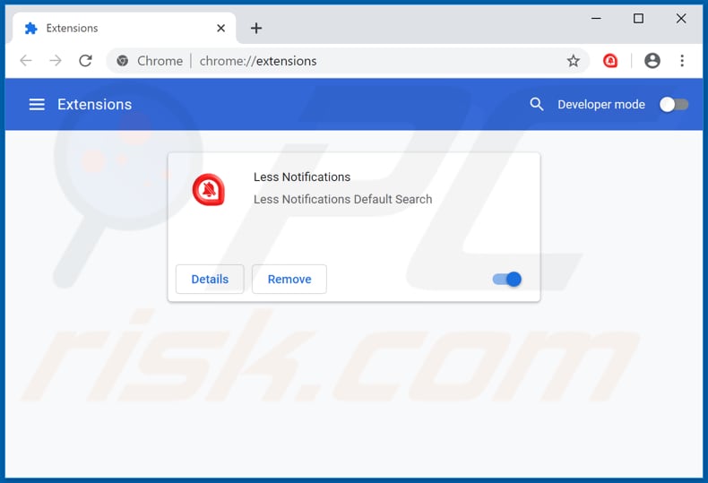 Verwijdering find.lessnotifications.com gerelateerde Google Chrome extensies