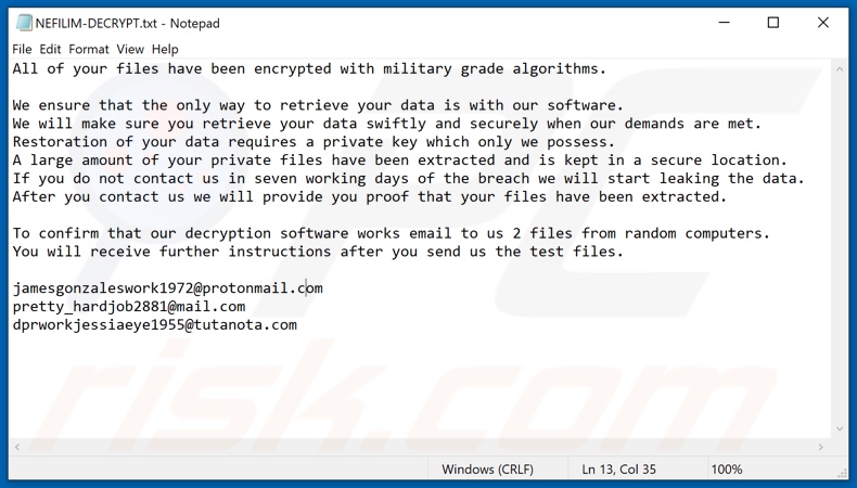 NEFILIM decryptie instructies (NEFILIM-DECRYPT.txt)