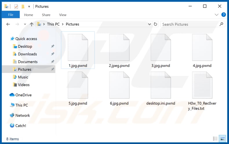 Bestanden versleuteld door de PwndLocker ransomware (.pwnd extensie)