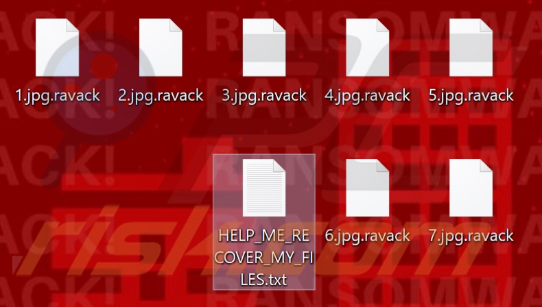 Bestanden versleuteld door Ravack ransomware (.ravack extensie)