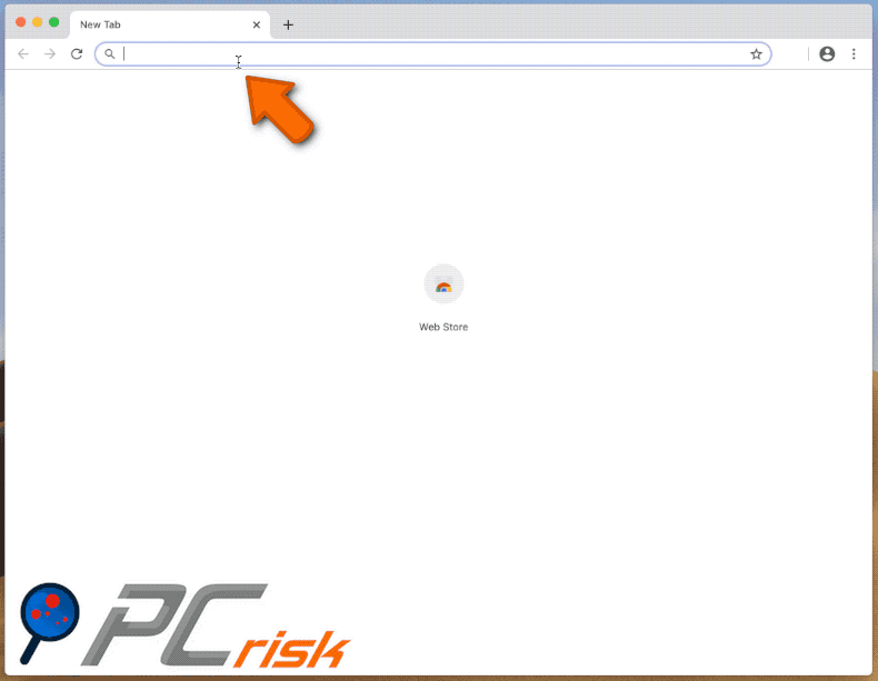 DesktopCoordinator adware promoting the search.adjustablesample.com fake search engine (GIF)
