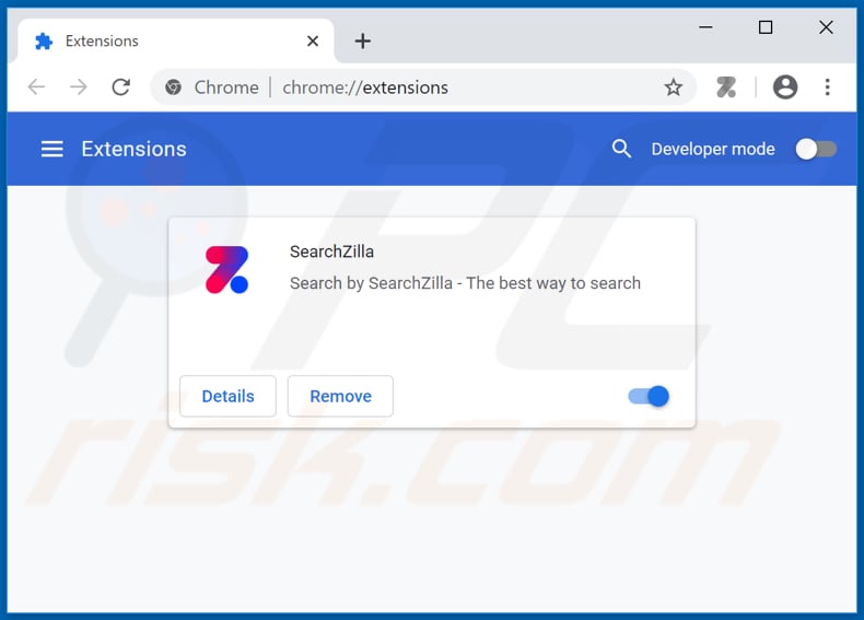 Removing feed.search-zilla.com related Google Chrome extensions
