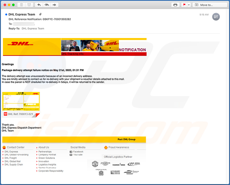 DHL Express zwendel e-mail