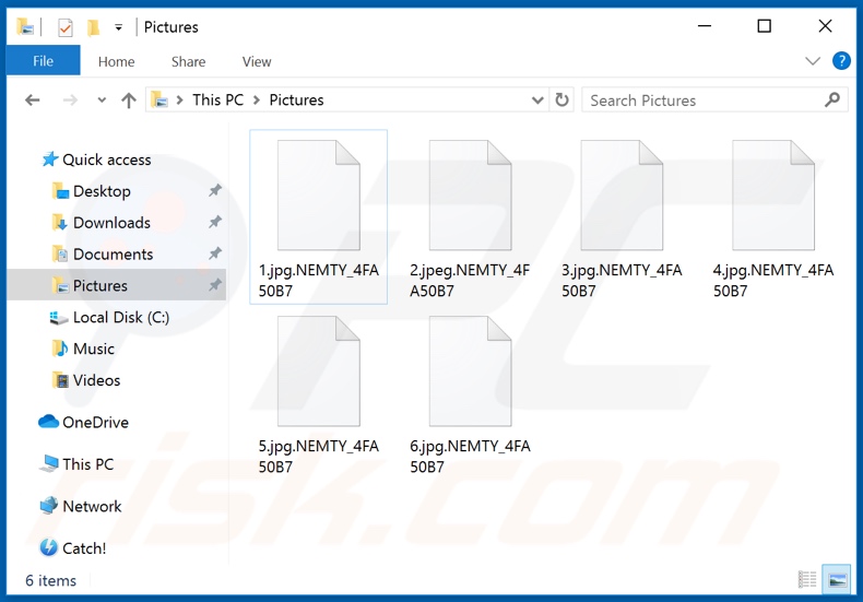 Bestanden versleuteld door NEMTY REVENUE 3.1 ransomware (NEMTY_[random_string] extensie)