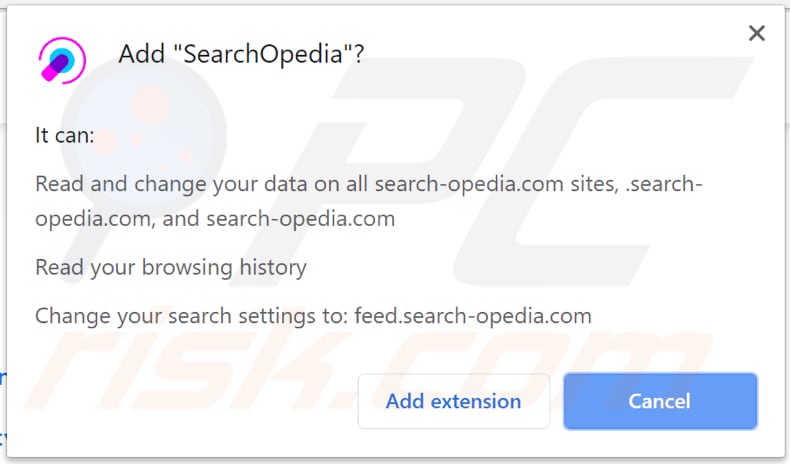 searchopedia browserkaper vraagt toestemming om te worde geinstalleerd