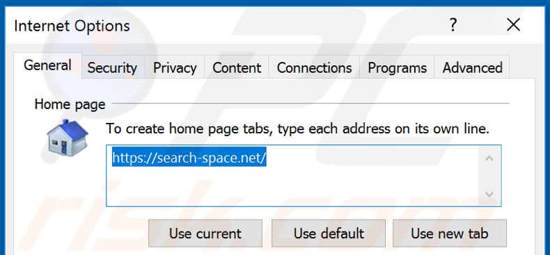Verwijdering search-space.net uit Internet Explorer startpagina