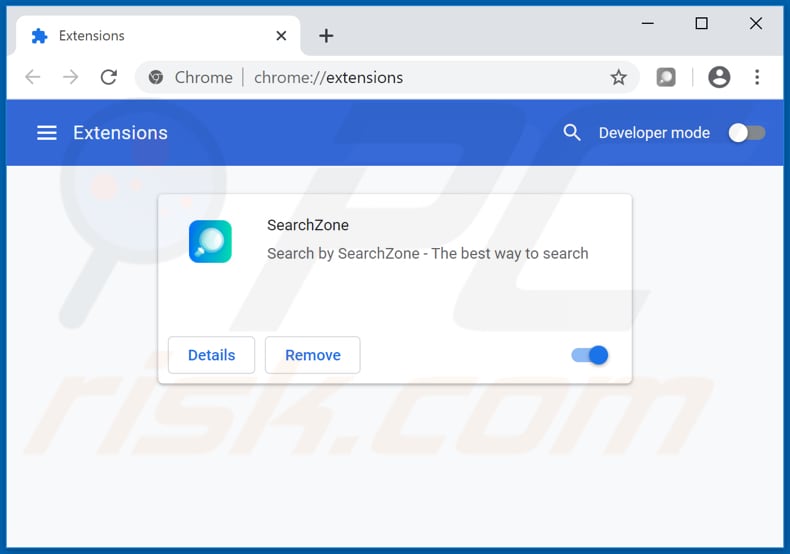 Removing feed.search-zone.com related Google Chrome extensions