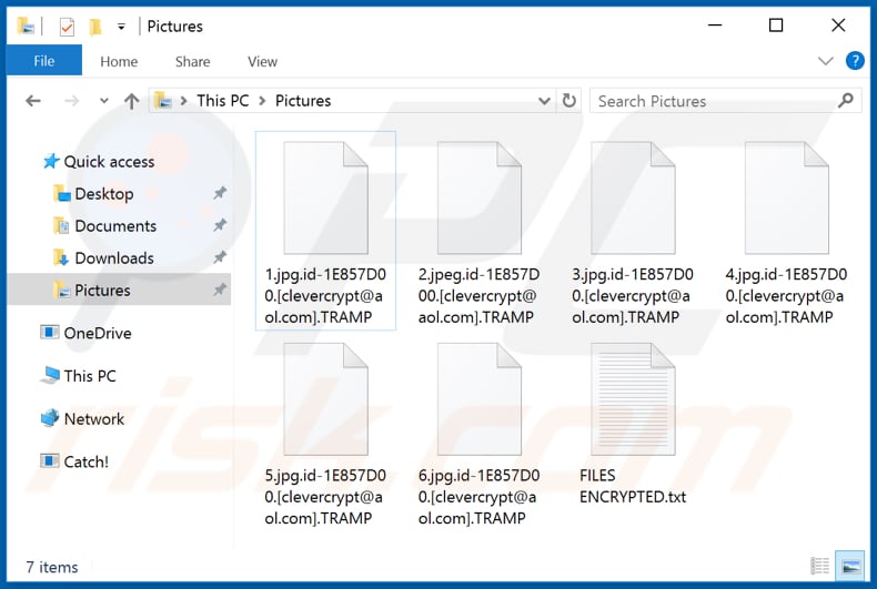 Bestanden versleuteld door de TRAMP ransomware (.TRAMP extensie)