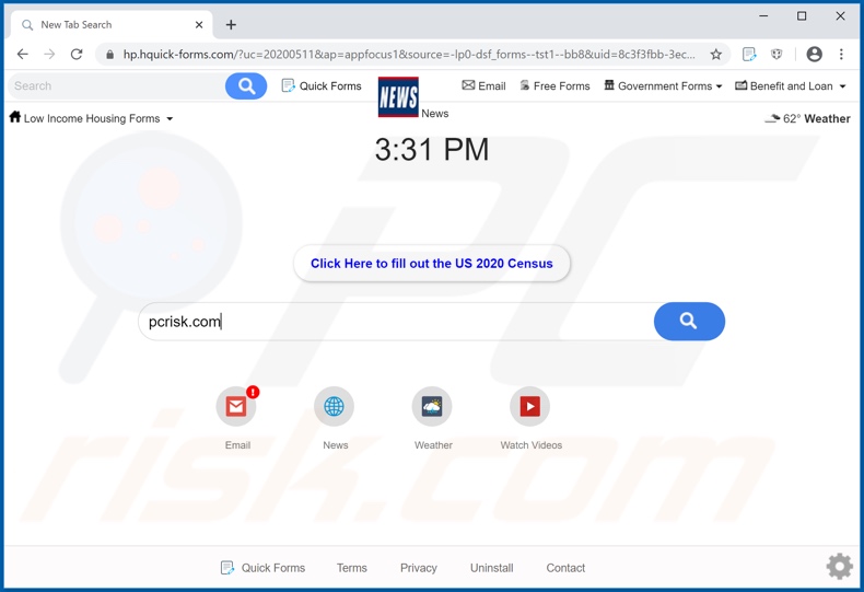 hquick-forms.com browser hijacker