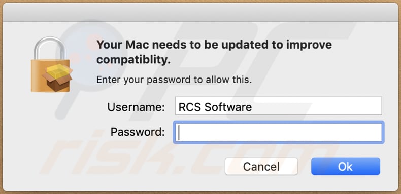 Your Mac needs to be updated to improve compatibility scam