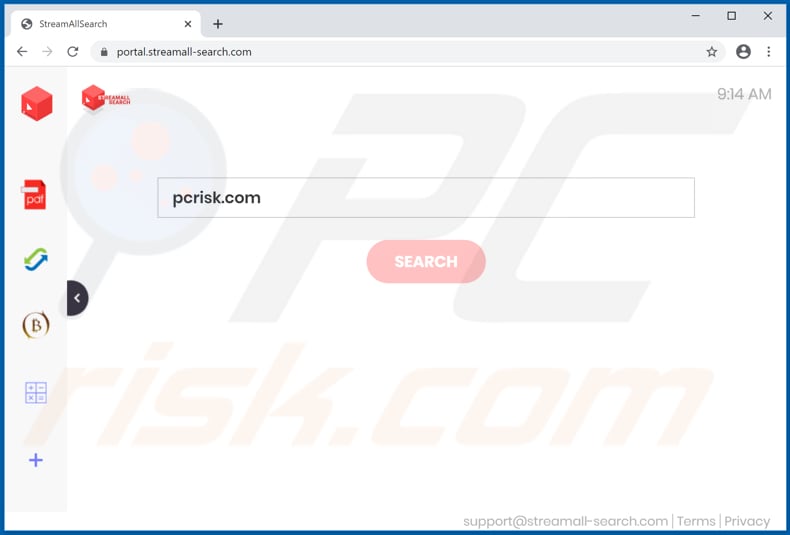 streamall-search.com browser hijacker