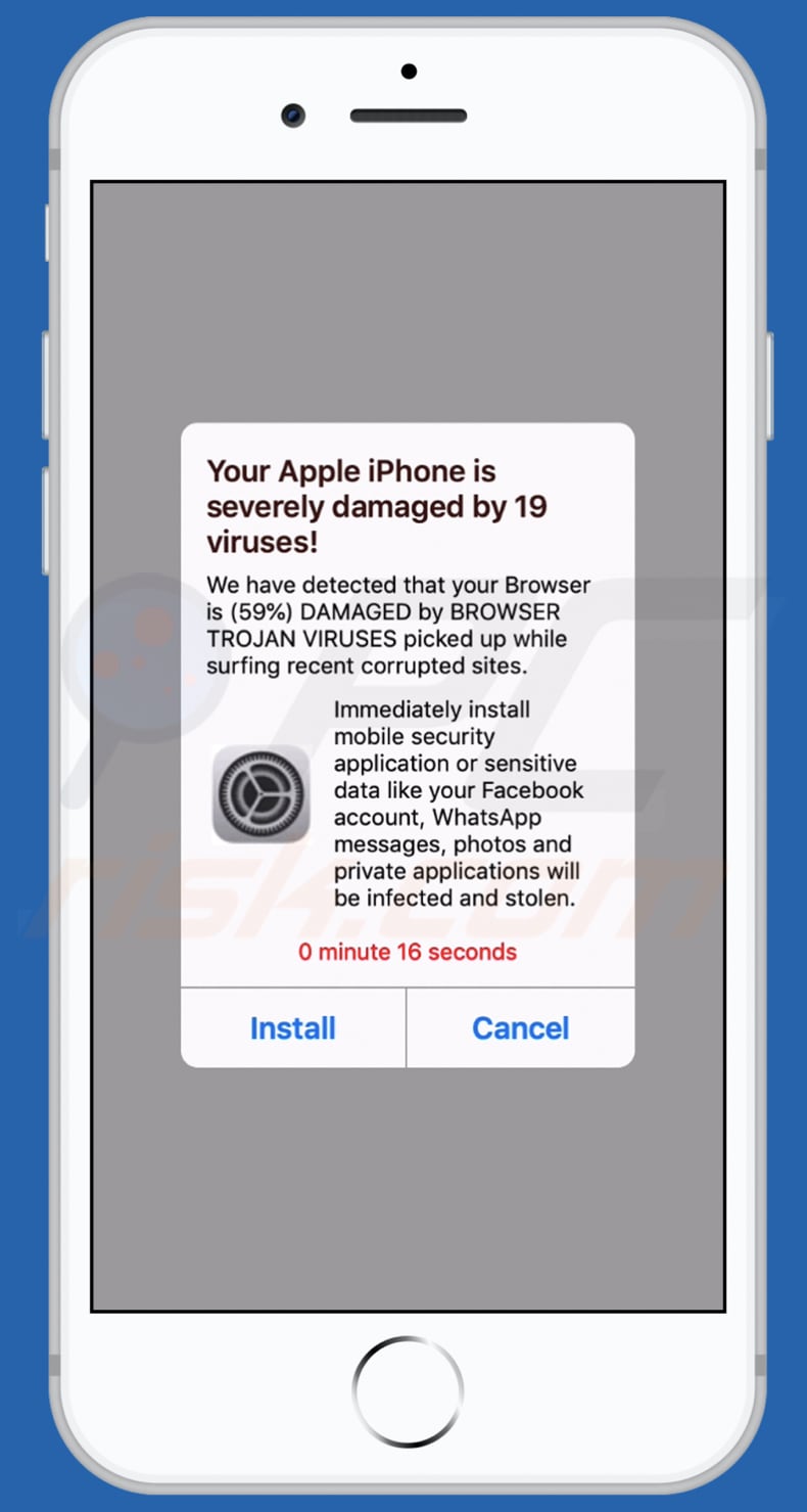 apps-notification-com scam mobile second variant version