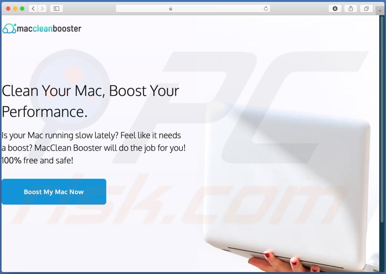 maccleanbooster ongewenste app - promotiepagina