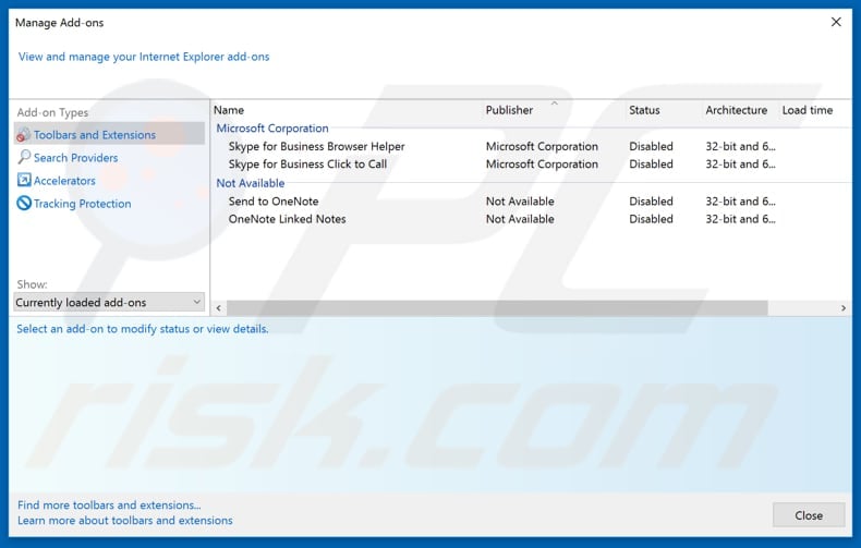 Removing find.defaultsearch.info related Internet Explorer extensions