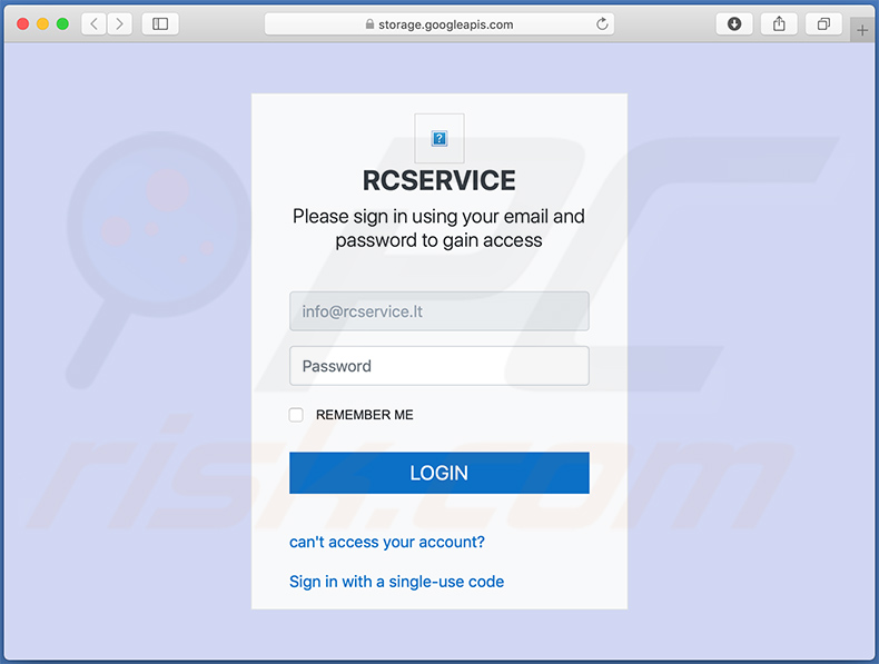 Phishing-website gepromoot via spam-e-mail (2020-10-27)