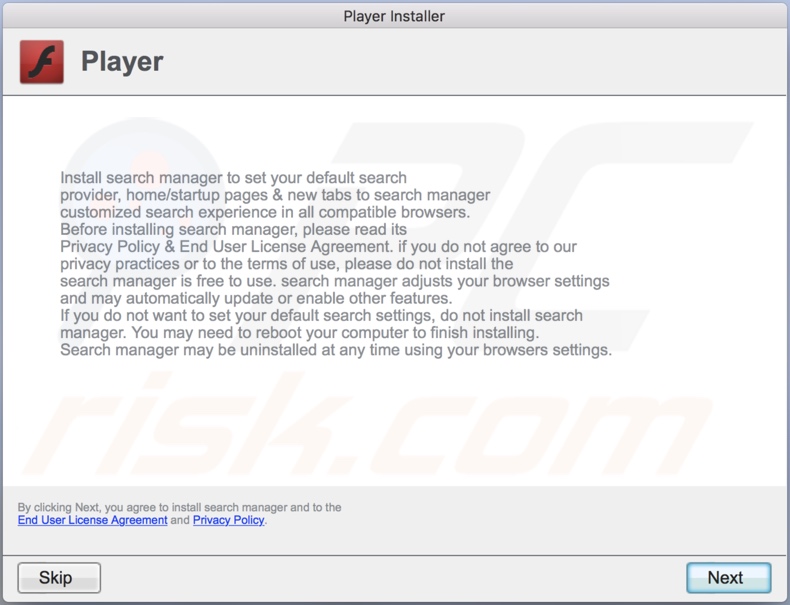 Delusive installer used to promote ProductiveRotator adware