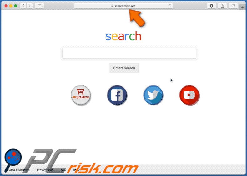 searchmine.net promotes flipsearch.com