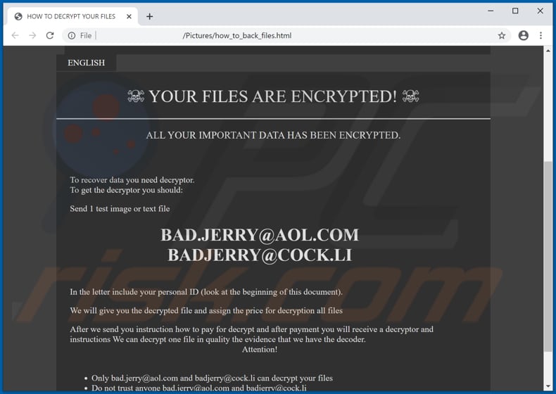 Xxx ransomware losgeld-bericht (how_to_back_files.html)