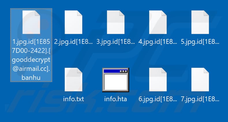 Door de Banhu ransomware versleutelde bestanden (.banhu-extensie)