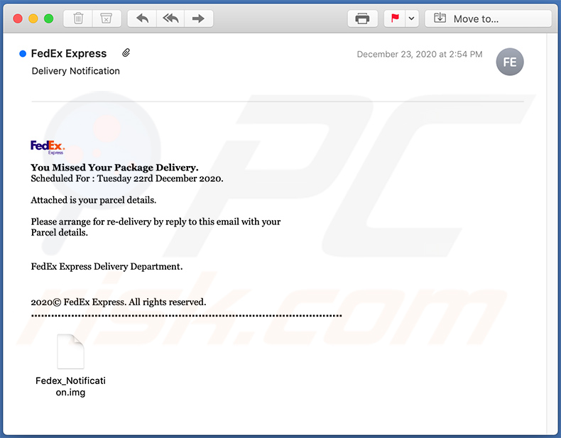 FedEx Express-e-mail verspreidt LokiBot malware