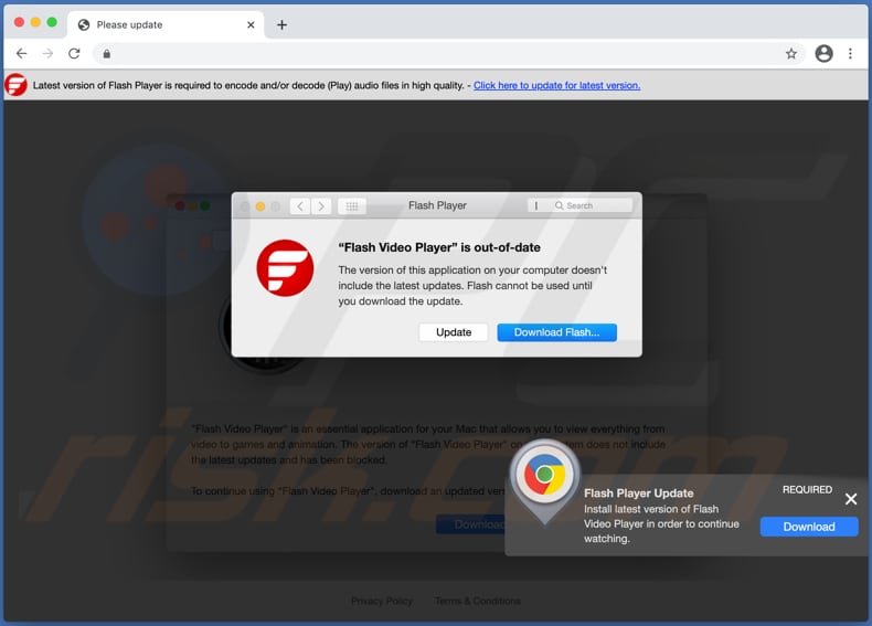 Misleidende website promoot FlashPVideo adware