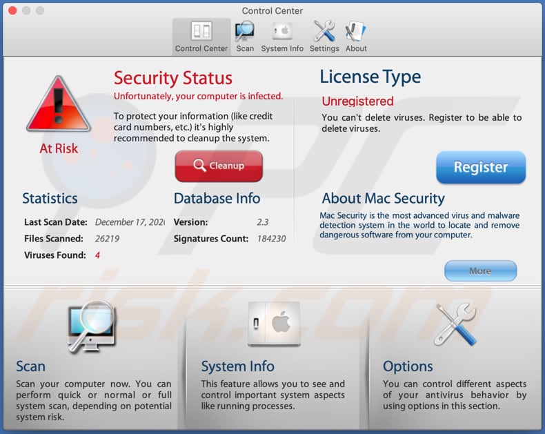 Mac Security ongewenste app