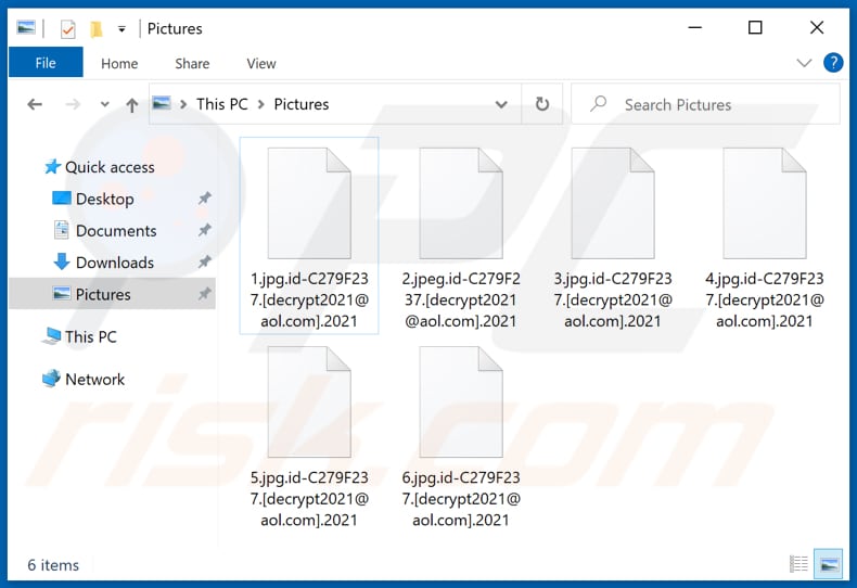 Door 2021 ransomware versleutelde bestanden (.2021-extensie)