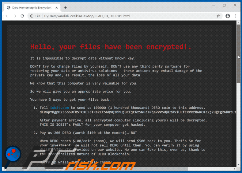 DeroHE ransomware losgeldbericht gif (READ_TO_DECRYPT.html)