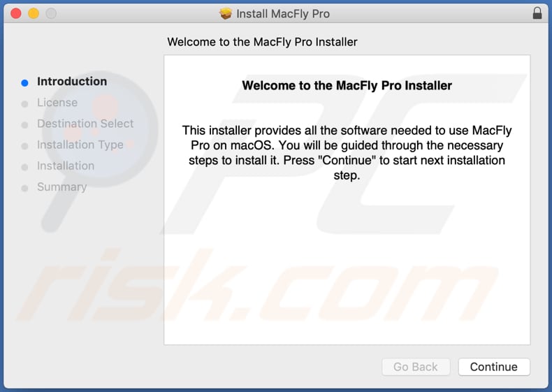 Installatie van MacFly Pro PUA