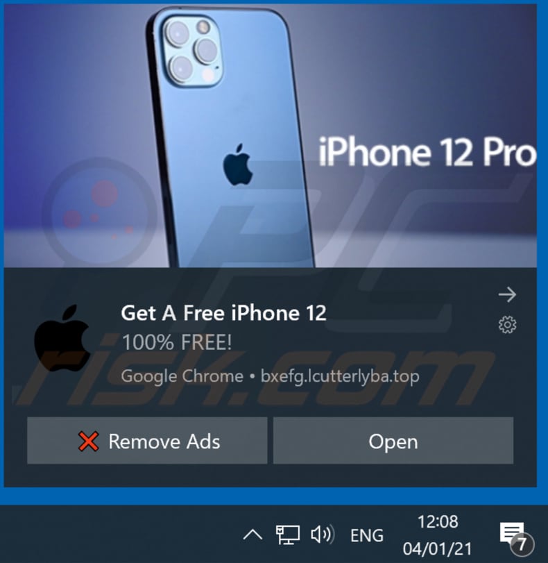 win de nieuwe iphone 12 pop-up scam browser melding geleverd door lcutterlyba top het bevorderen van deze zwendel