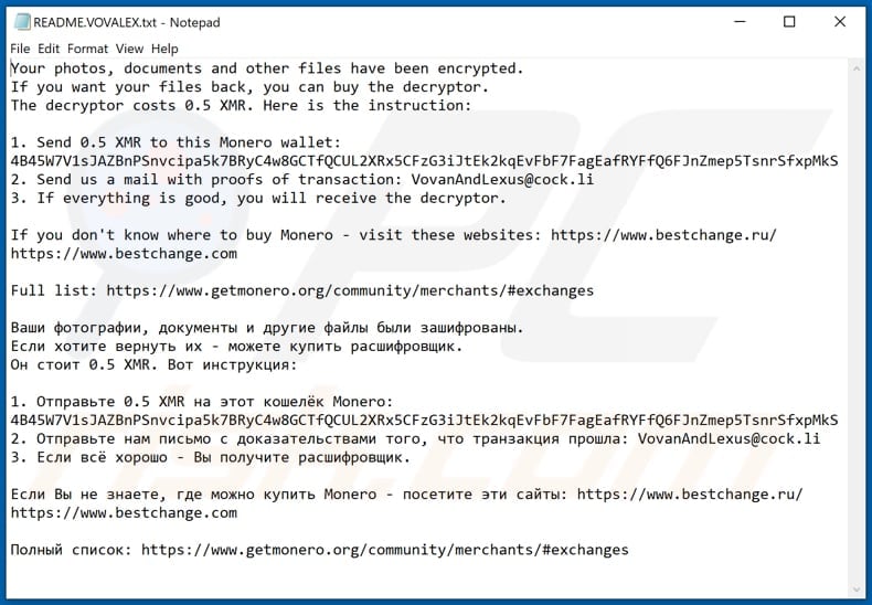 Vovalex decryptie-instructies (README.VOVALEX.txt)