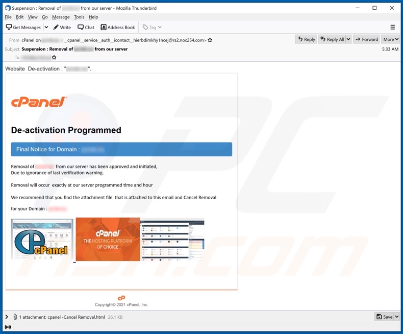 Cpanel webmail