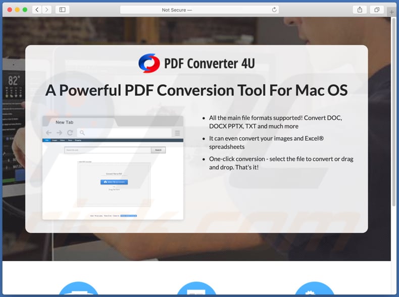 searcher4u.com verwijst door naar een website die pdfconverter4u promoot