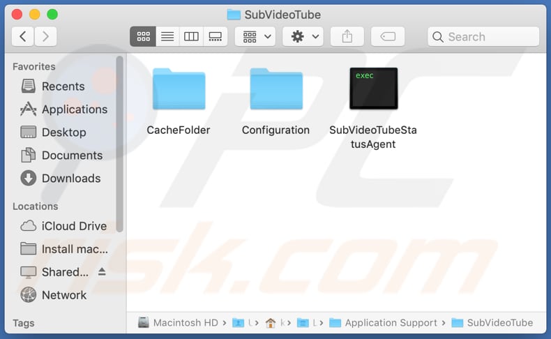 SubVideoTube adware-bestanden