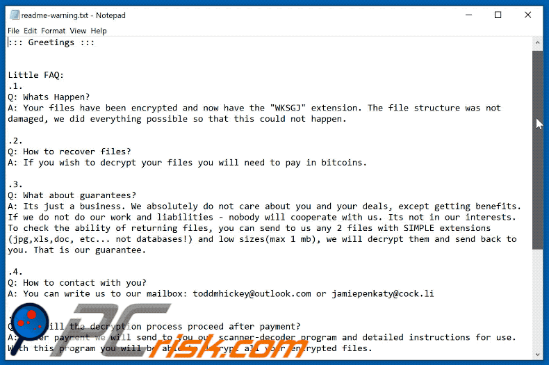 WKSGJ ransomware losgeldbericht (readme-warning.txt) GIF