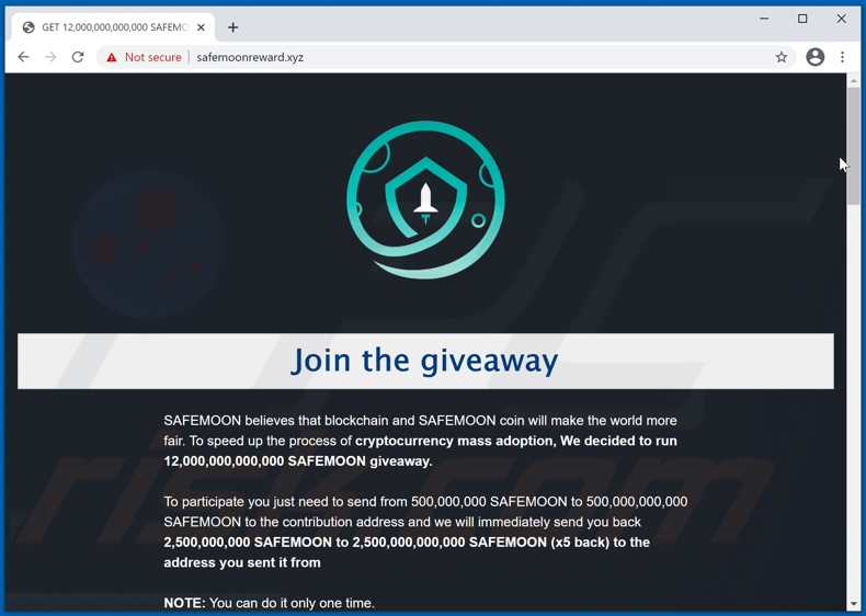 SAFEMOON Giveaway scam
