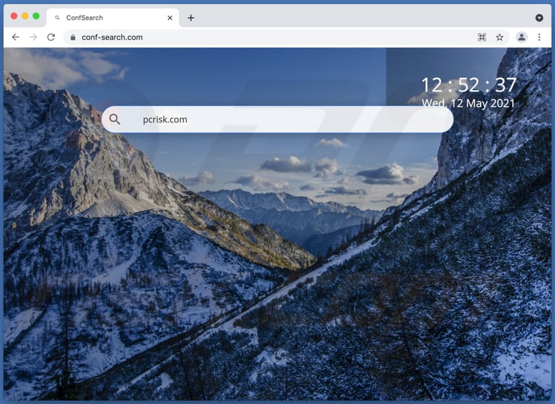 Conf Search browser hijacker op een Mac computer