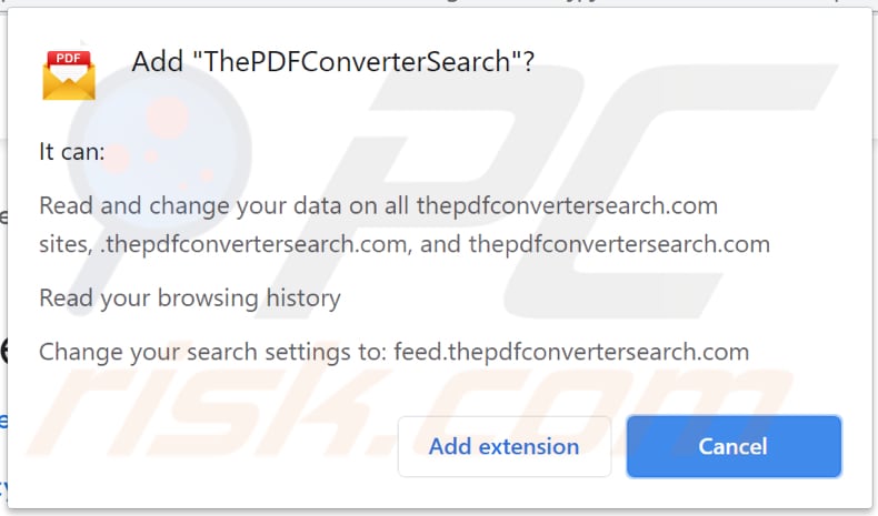 thepdfconvertersearch browser hijacker melding