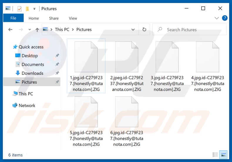 Bestanden versleuteld door ZIG ransomware (.ZIG extensie)