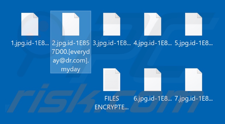 Bestanden die zijn versleuteld door Myday ransomware (.myday extensie)