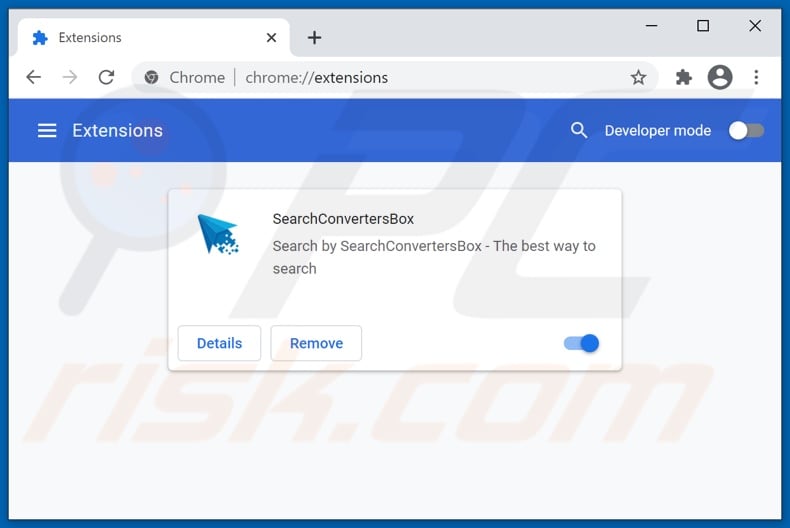 Het verwijderen van searchconvertersbox.com verwante Google Chrome-extensies