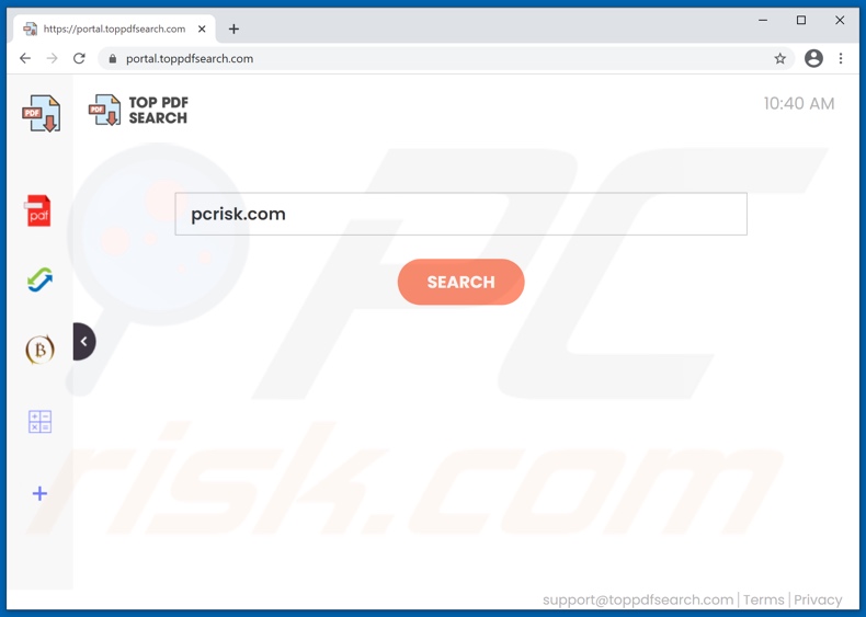 toppdfsearch.com browser hijacker