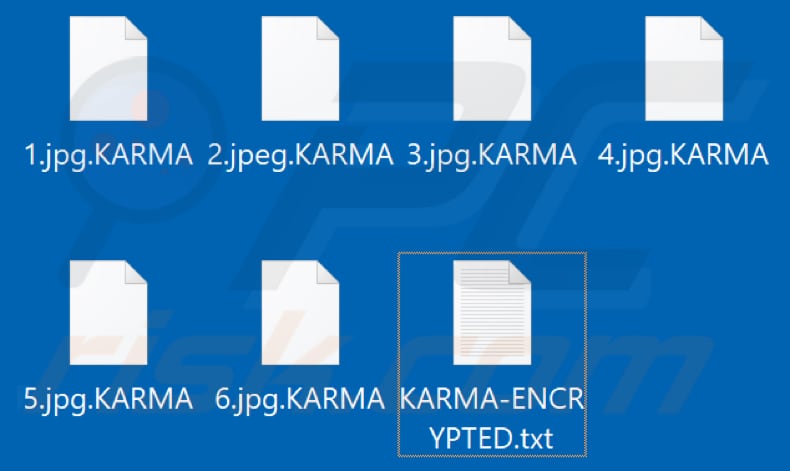 Bestanden versleuteld door Karma ransomware (.KARMA extensie)