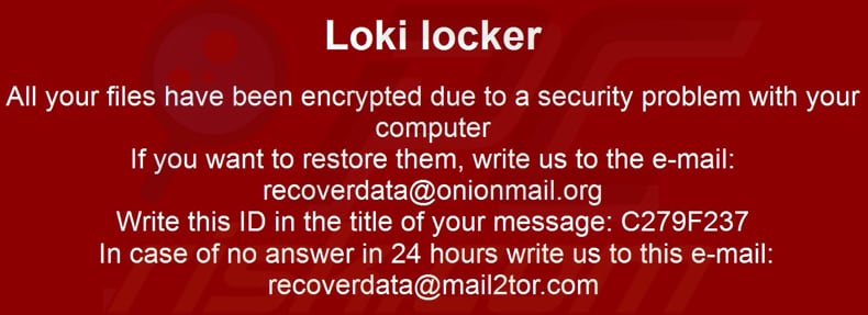 Loki Locker ontsleutelingsinstructies (bureaublad achtergrond)