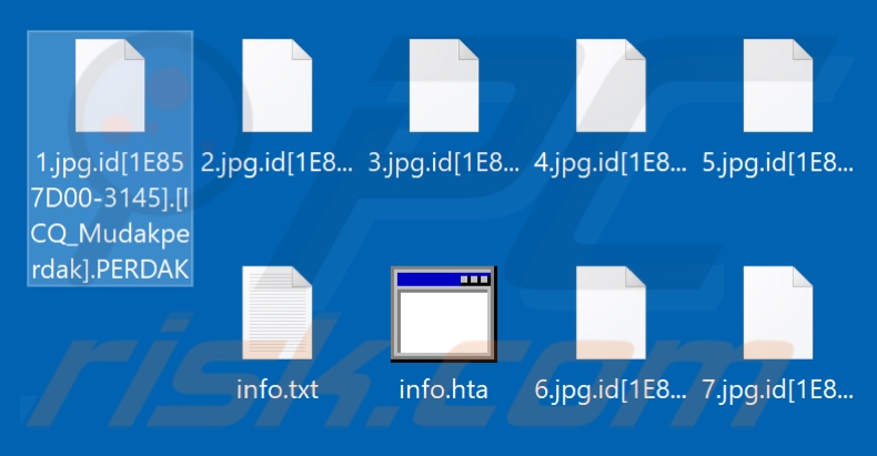 Bestanden die zijn versleuteld door PERDAK ransomware (.PERDAK extensie)