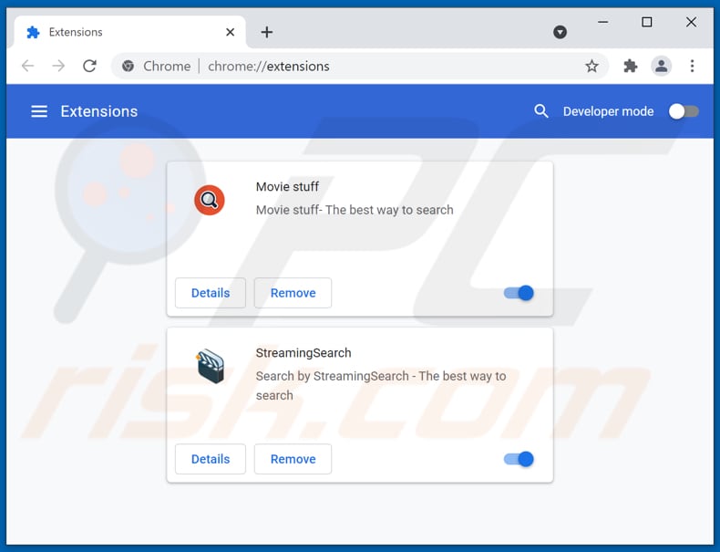 Verwijderen van totaltopfeed[.]com advertenties uit Google Chrome stap 2