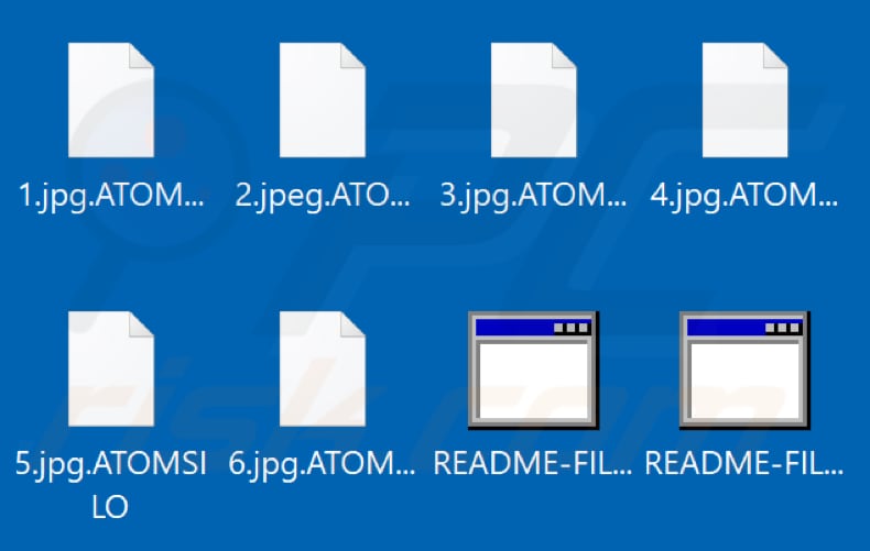 Bestanden die zijn versleuteld door AtomSilo ransomware (.ATOMSILO extensie)