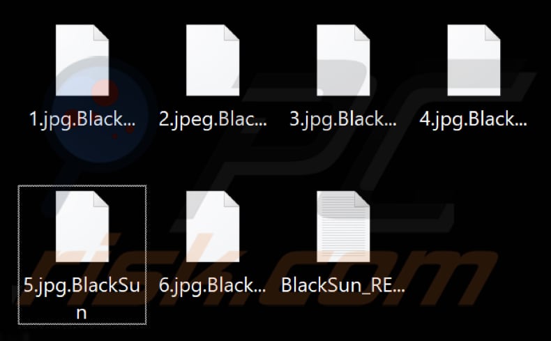 Bestanden gecodeerd door BlackSun ransomware (.BlackSun extensie)