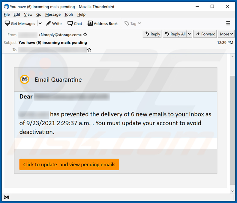 Email quarantine-thema spam (2021-09-23)