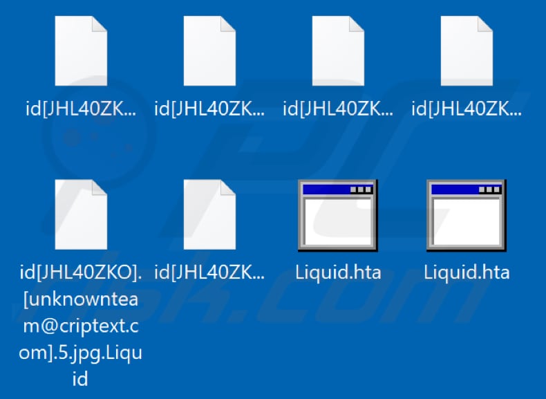 Bestanden die zijn versleuteld door Liquid ransomware (.Liquid extensie)